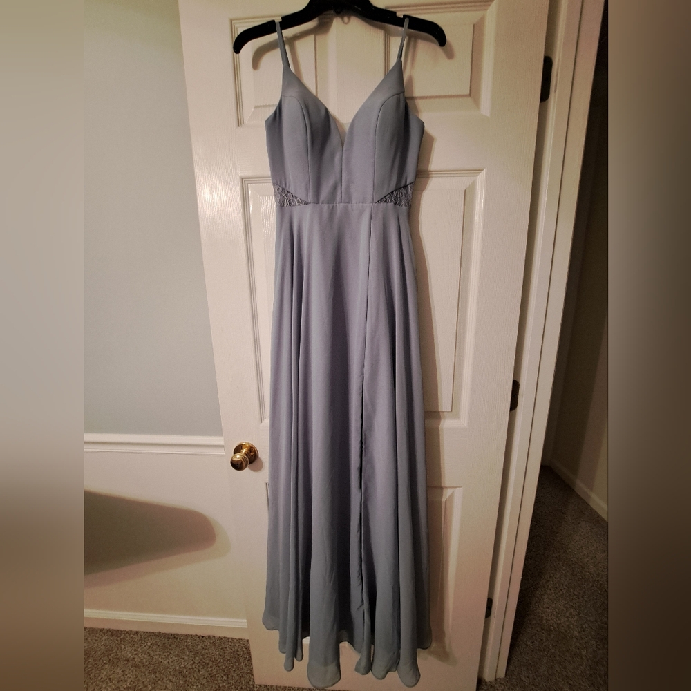 Azazie Zendaya Dusty Blue